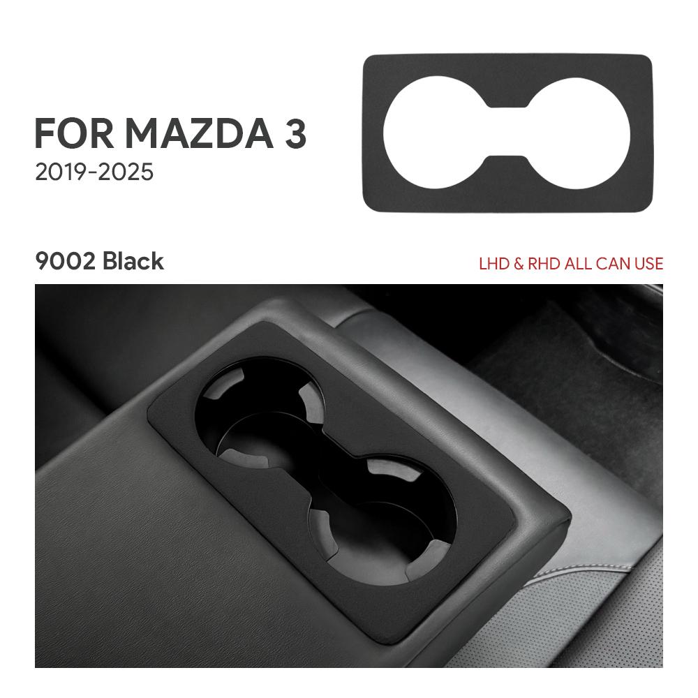 Top Suede Trim LHD RHD Sticker For Mazda 3 BP M3 Axela 2019 2020 2025 2025 2025 2025 2025 Car Rear Seat Water Cup Holder