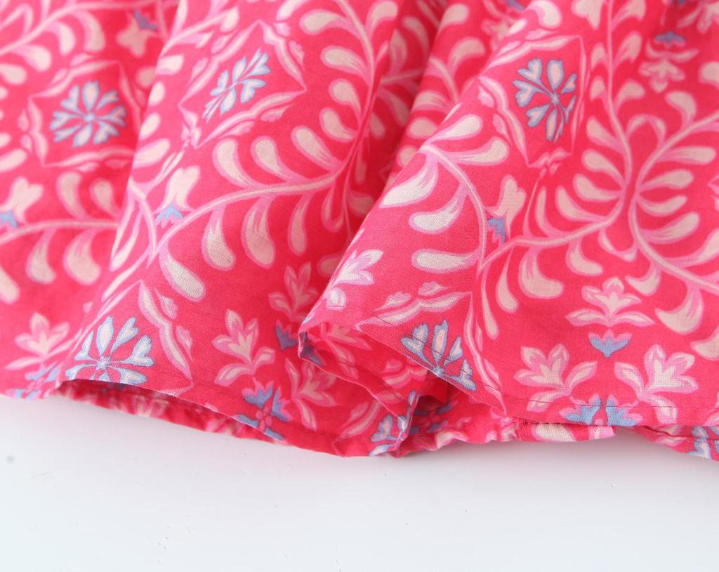 Rochie midi lejeră de damă în stil european american, cu imprimeu, la modă, primăvara 2025