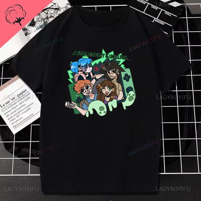 Sally Face Unisex Print TShirt Horror Game Kawaii Harajuku Anime Cotton Tops Women Fashion Casual Tee Hiphop Gothic Streetwear