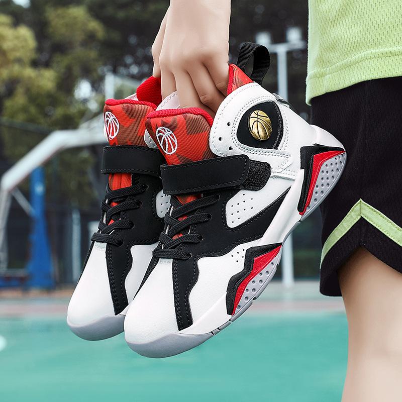 

Дышащие детские 2025 новые нескользящие износостойкие баскетбольные кроссовки для мальчиков баскетбольные кроссовки студенческие баскетбольные кроссовки 39