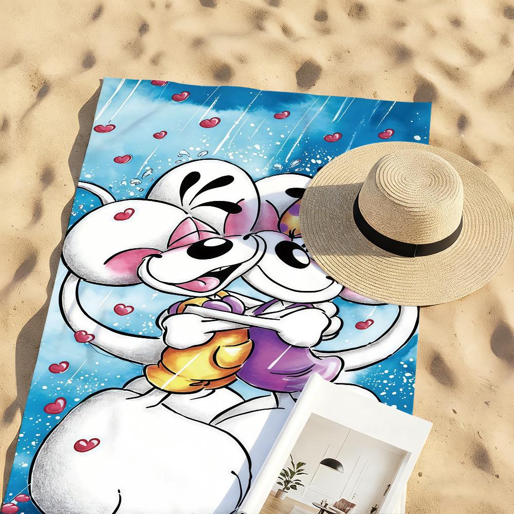Cartoon Diddl Rat Mouse Towel Sports Quick Dry Travel Camping Gear Sandproof Soft Light Large Beach Towel