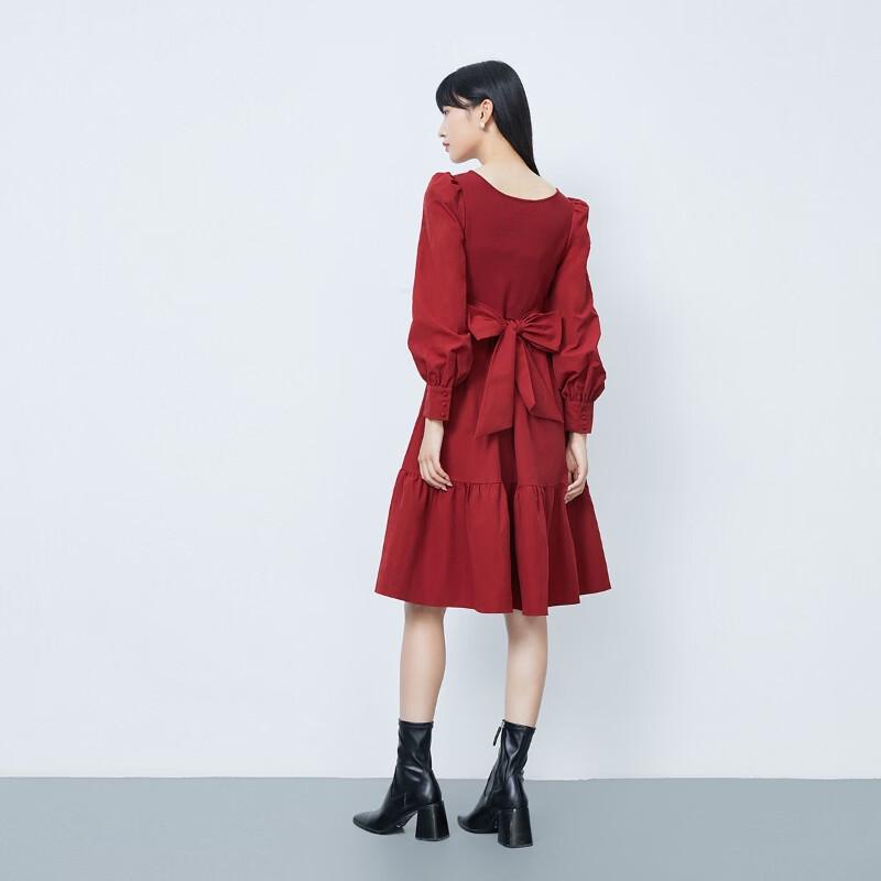 Vero Moda Women's French Style A-Line Midi Dress