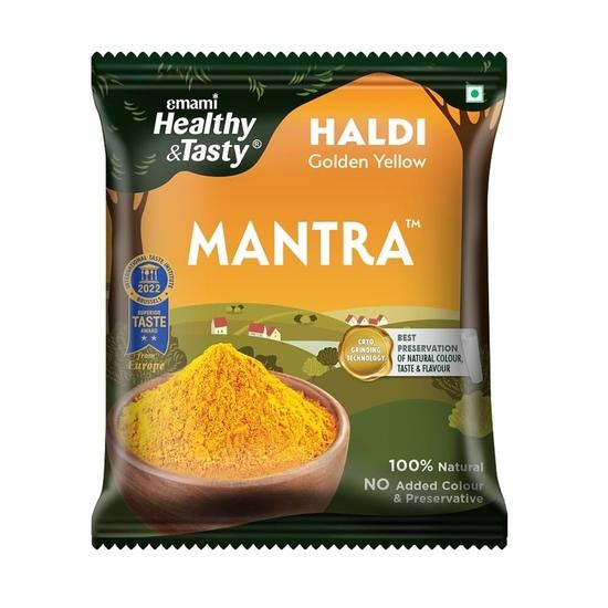 

Emami Healthy & Tasty Mantra Haldi (Turmeric) Powder (500 grams) | 100% Natural | Retains Maximum Essential Oils |No Added Colour and Preservatives