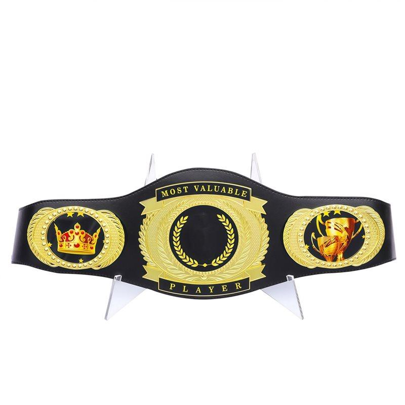 Premium-Acrylic Award Holder Base Belt Display Stand For Heavy Duty Wrestling& Football Trophies, No Assembly Required