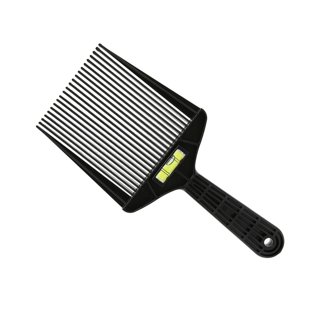 Mężczyźni Flat Top Guide Grzebień Wygładzanie zębów Fryzjer Strzyżenie Grzebień Fryzura Narzędzie do Salonu Fryzjerskiego Czarny