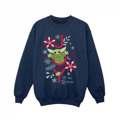 Star Wars The Mandalorian Girls Joy To The Galaxy Sweatshirt