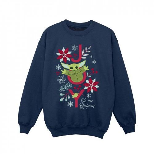 Star Wars The Mandalorian Girls Joy To The Galaxy Sweatshirt