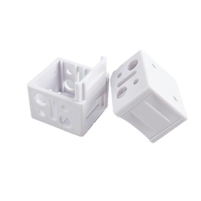 2 Pcs White Blind Brackets Low Profile Box White Mounting Bracket For Window Blinds Shutter Plastic Installation Accessories Mounting At Both Ends