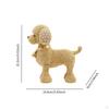 Beaded Canine Resin Sculpture for Home Office Decor