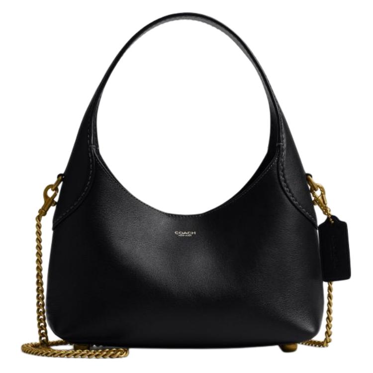 

Coach Brooklyn 23 Logo Leather Crossbody Bag Mini Women bags Black CCQ56-1ZBLK Basic Set (Bag+Dust Bag)