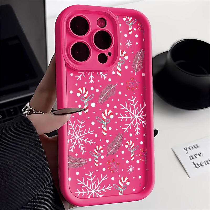 Vianočný obal na telefón pre iPhone 11 13 12 14 15 16 Pro Max XR XS Samsung A15 A55 A05 Redmi 12 13C OPPO A16 A18 A60 Reno 11 Vivo Y17S Y12 infinix note