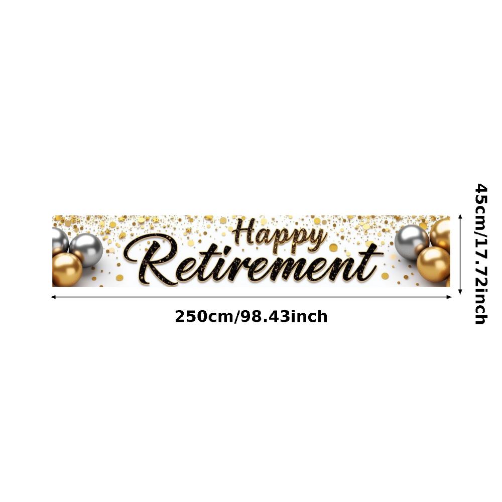 Lightweight Celebration Banner Photo Prop Retirement Decor for Milestone Celebration Holiday Celebration Retirement Party