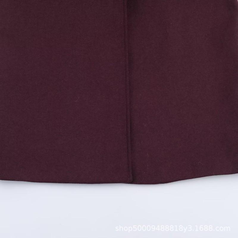 Womens Oversized Long Wool Blend Coat Streetwear Style Loose Fit Winter Outerwear
