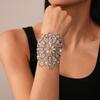 Wind Inlaid Diamond Flower Pattern Bracelet Super Flash a Multi-belt Temperament Jewelry