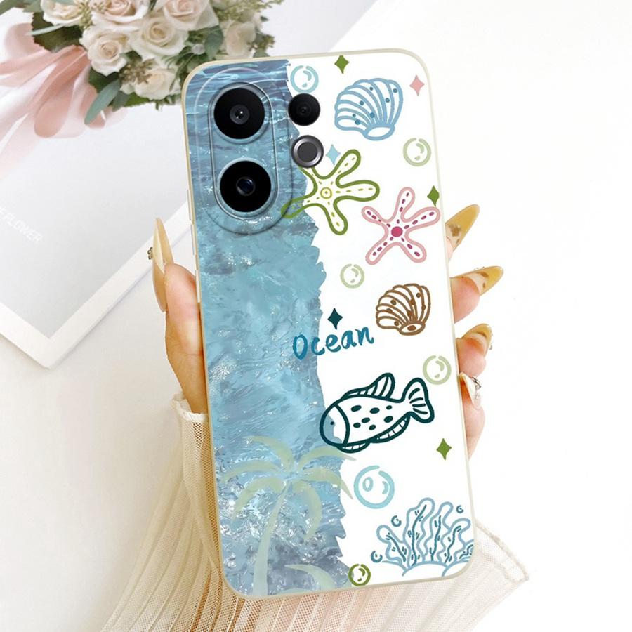For Vivo V60 Lite v 60 5G Case Rabbit Painted Cover Soft Silicone Matte Phone Case For VivoV60 V 60Lite 4G 5G Cover animal Capa