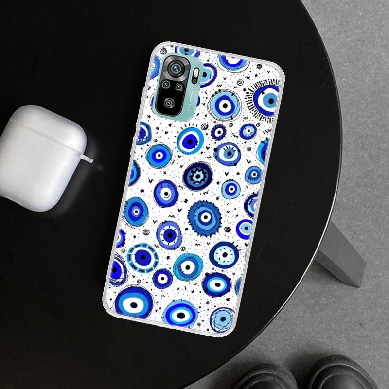 Lucky Blue Evil Eye Phone Case Cover for Xiaomi Redmi Note 15 14 13 12 11 Pro Plus 14S 12S 11S 11T 11E 10S 10 Customized Fundas