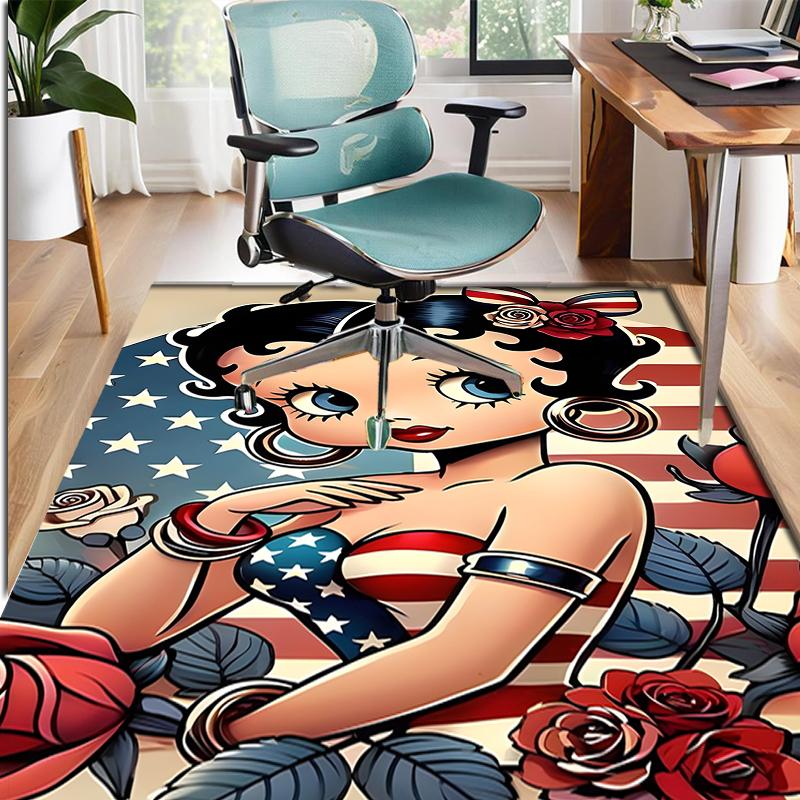 Sexy Doll Pattern Rug, Indoor/Outdoor Mat, for Picnic, Gameroom, Bedroom, Office, Living Room, Home Decor Carpet, Birthday Gift