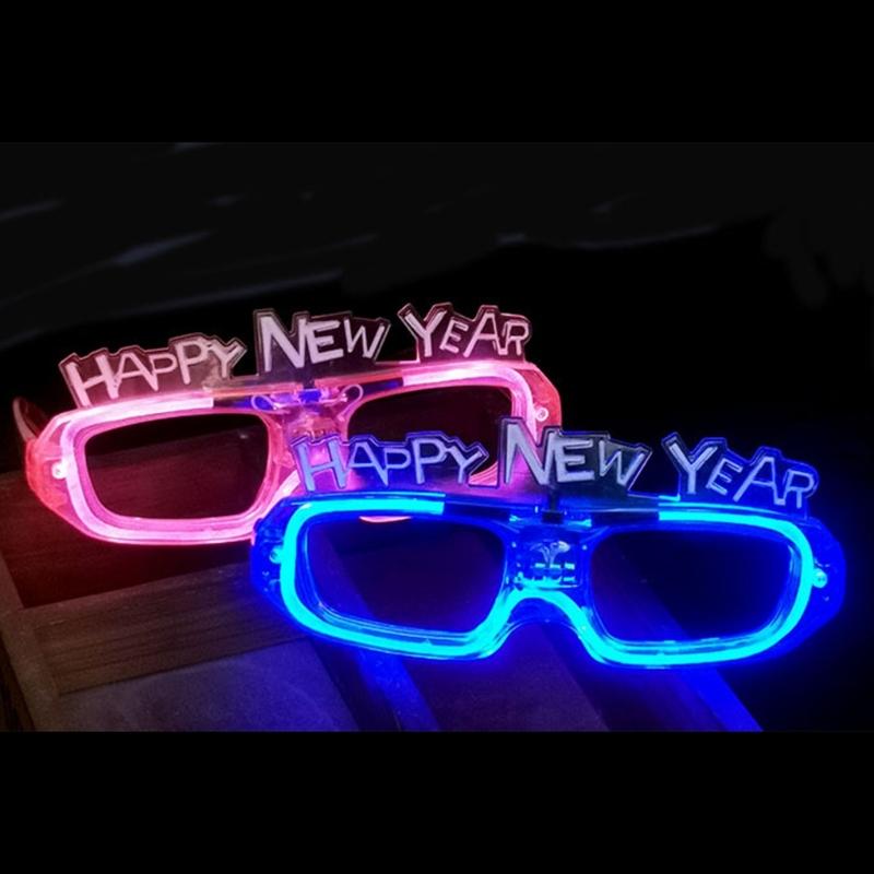 Multi Color Glowing Plastic Glasses With Replaceable Battery Easy to Operate Perfect For Dance Parties Celebrations