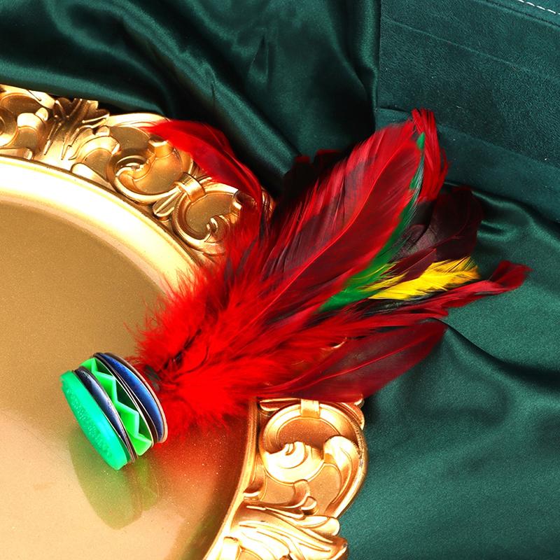 China Kick Shuttlecock Fitness Entertainment Footbal Foot Kick Fancy Colorful Goose Feather Shuttlecock For Physical Exercise