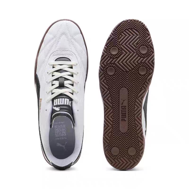 Puma Comfortable Thin Sole Shock Absorbing Lightweight Low Top Skate Shoes Unisex Sneakers Black White 397454-02
