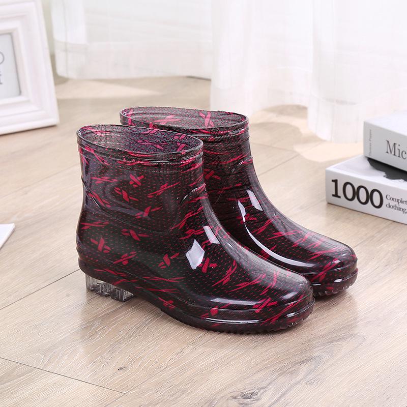 Crystal Warmth Damen Rutschfeste Wasserdichte Gummistiefel - Modisch, Verschleißfest, Samtgefüttert für Alle Jahreszeiten