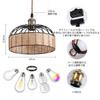 LVWIT Pendant E26 25cm Track with Ceiling Woven LED Bulb Color Temperature 6W Power Remote Cord 100cm Adjustable Suitable for Dining Living Night