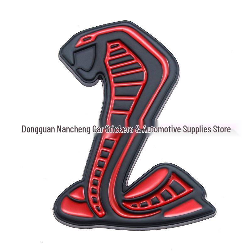 Ford Mustang GT500 Metal Car Decals: Cobra & Shelby GT Emblems