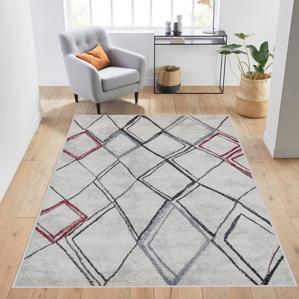 

Eliana Home Washable Printed Carpet LNA1448 50x80 серый
