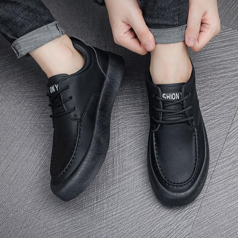 Fashion 2025 Summer New Thick Soled Fashion Casual Shoes for Men Comfortable Versatile Outdoor Sport Single Shoes British Style Sneakers