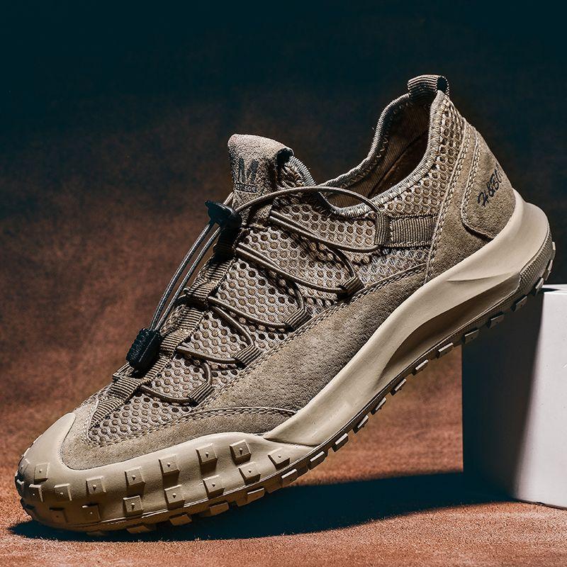 Outdoor Mesh Men's Shoes Hollow Sports Mesh Shoes Breathable