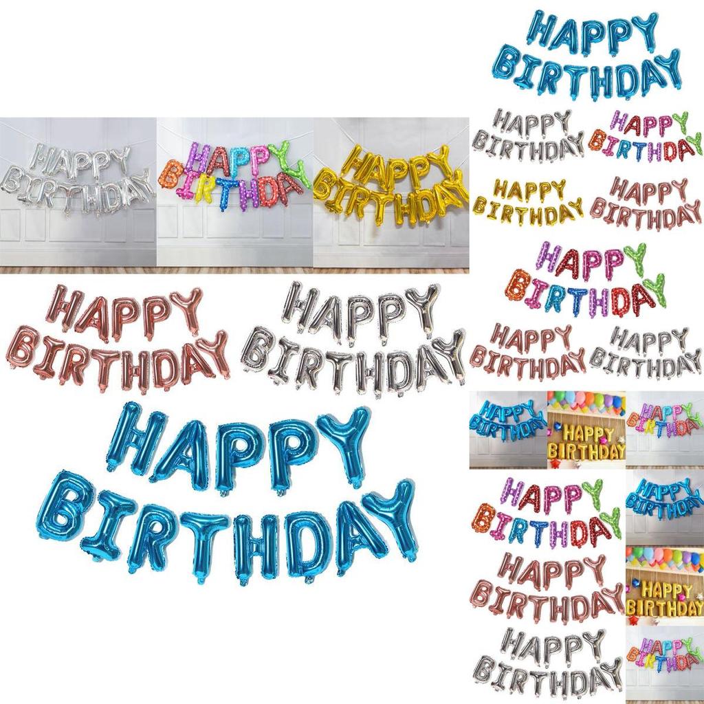 Stunning 16 Inch Happy Birthday Letter Balloons For Impressive Party Decoration