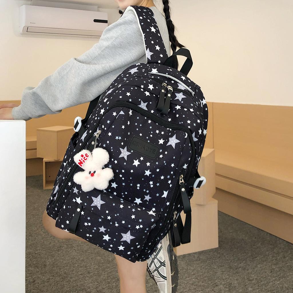 Schoolbag College Light Cute School Bag Junior High School Girl High School Student Backpack College Student Travel Commuter Backpack