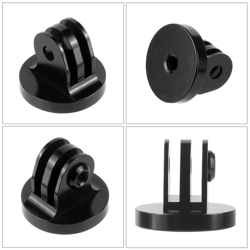 Aluminum Alloy GoPro Mount Adapter with Thumb Screw, 1/4" Female Thread Converter for GoPro Hero 13 12 11 9 Action Camera Tripod