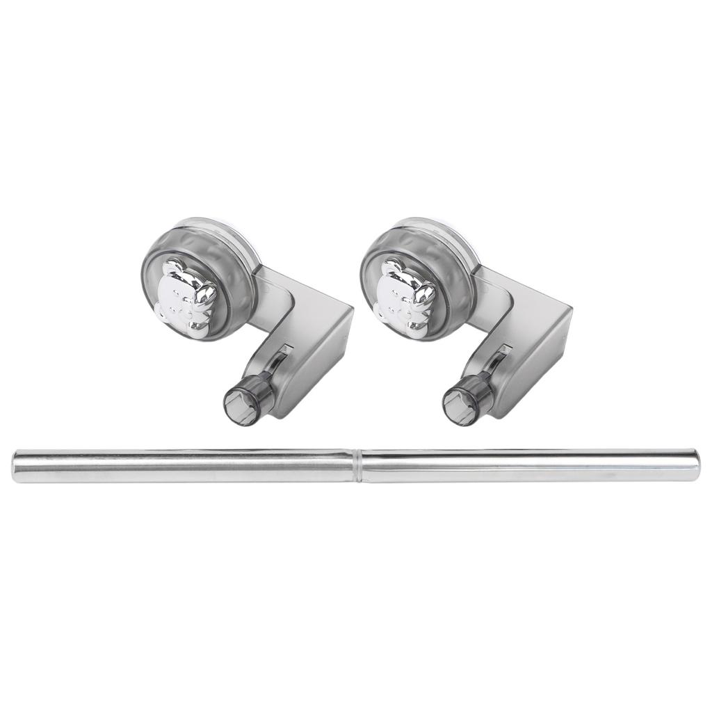 Adjustable Towel Holder Suction Cup Towel Bar Stainless Steel Accents