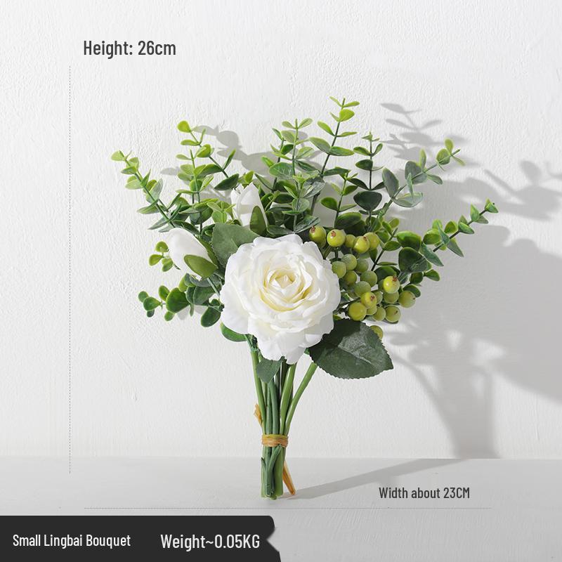 Скандинавские искусственные шелковые цветы - Декор цветочной композиции для гостиной и обеденного стола.