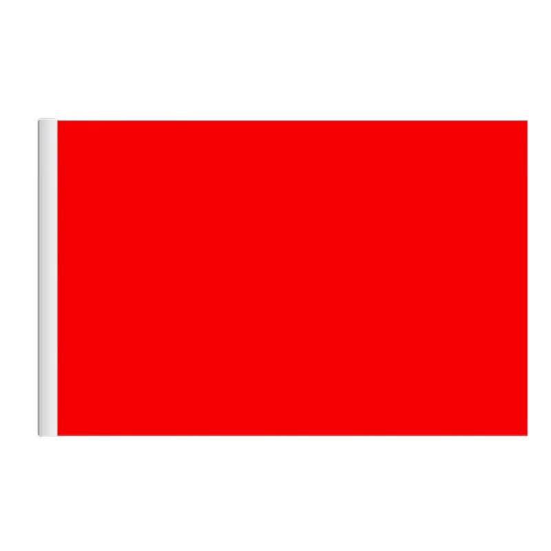 Customizable Blank Red Flag Banner