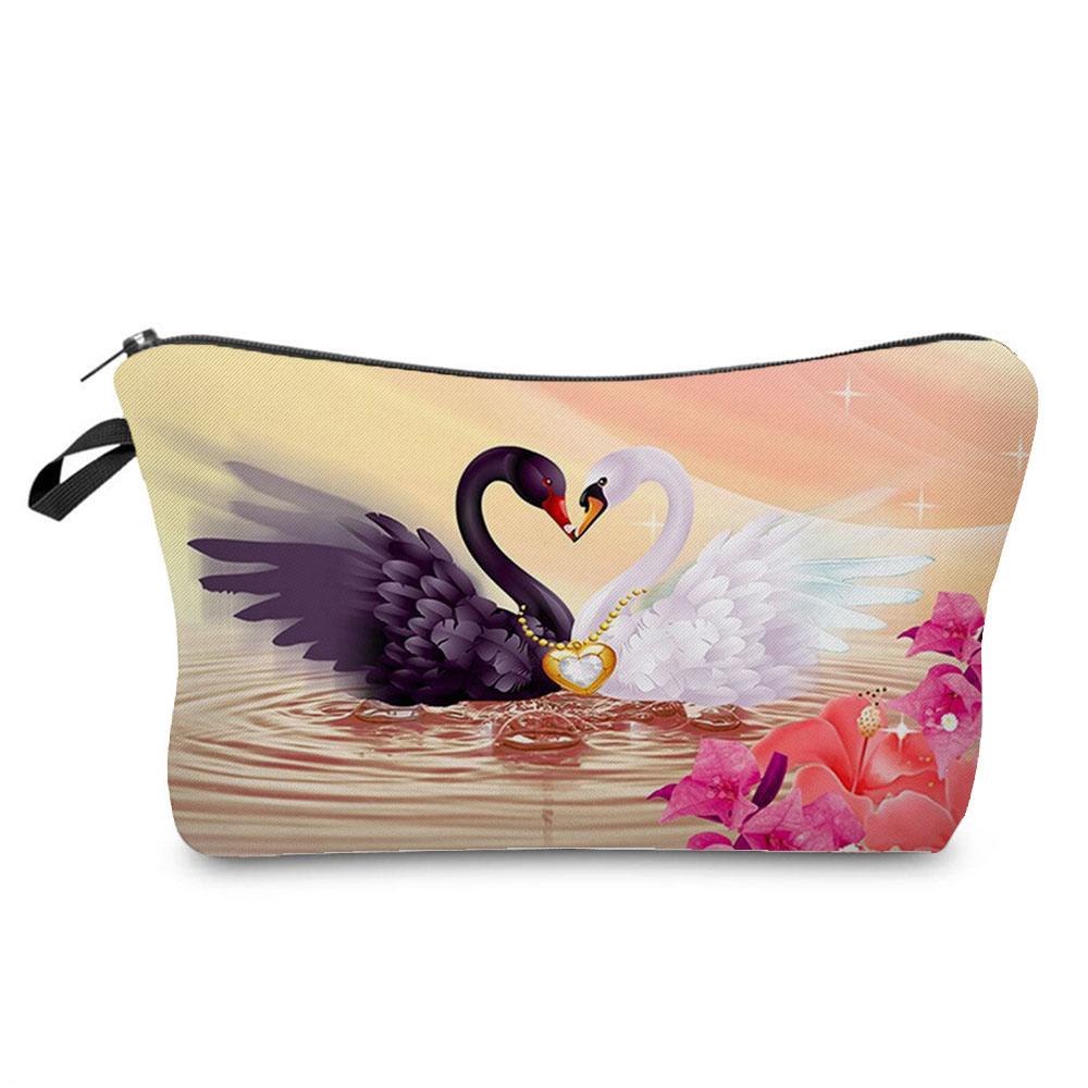 Ballet Art Girl Fashion Printed Cosmetic Bags Toiletries Organizer  School Daily Pencil CasesOutdoor Practical Makeup Bag Female