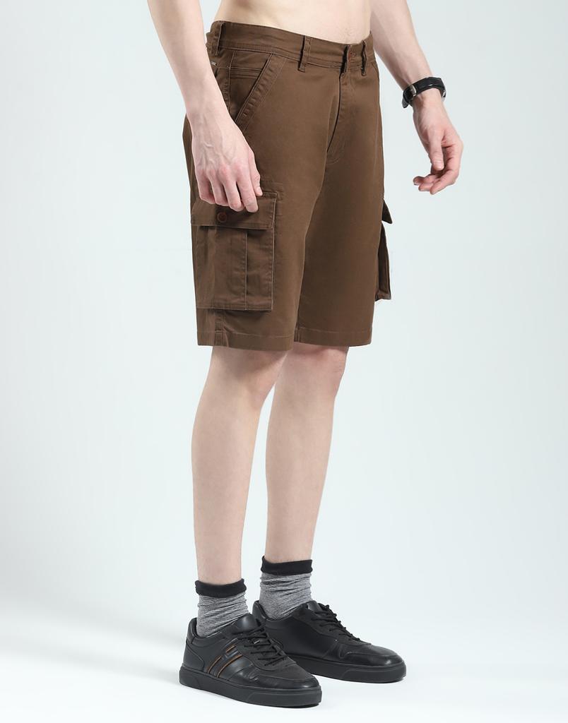 MONTE CARLO Men's Solid Regular Fit Short