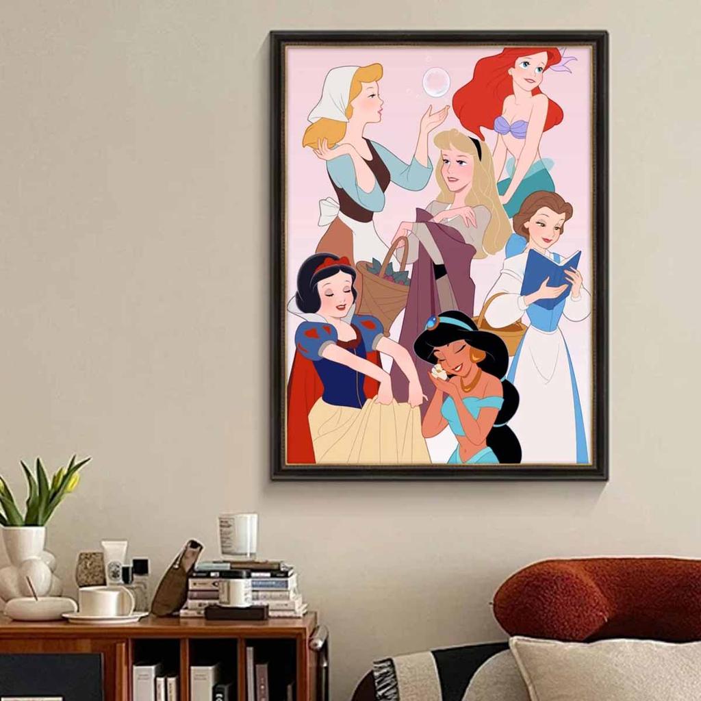 5D Diy Diamond Painting Beautiful Princess Full Drill Rhinestones Mosaic Embroidery Handmade Products Home Decor Gift