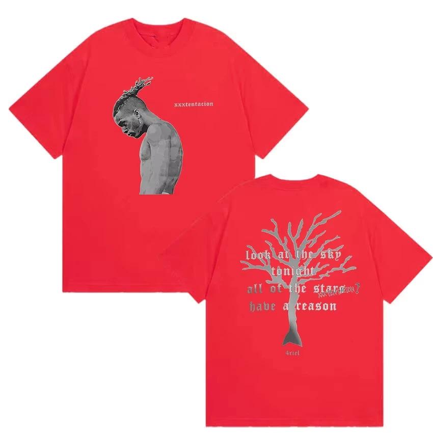 Rapper XXXTentacion New Album 2026 Merch T Shirt Unisexs Vintage Gothic Short Sleeve Cotton Tshirts Unisex Hip Hop Tshirts Unisex