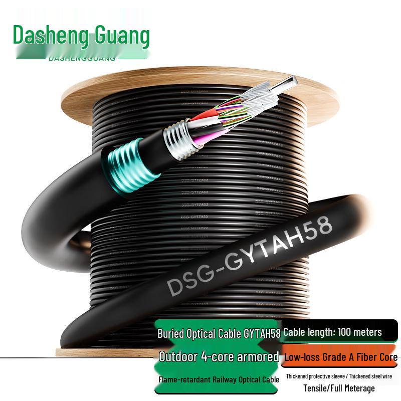 Dasheng Light Outdoor Heavy Armored Flame Retardant Railway Fiber Optic Cable