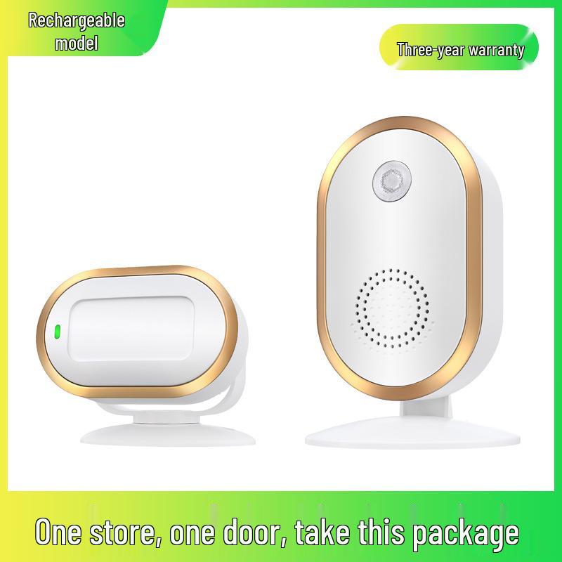Sensor Store Entrance Alert: Welcomer Anti-theft Alarm and Split Doorbell for Supermarkets.