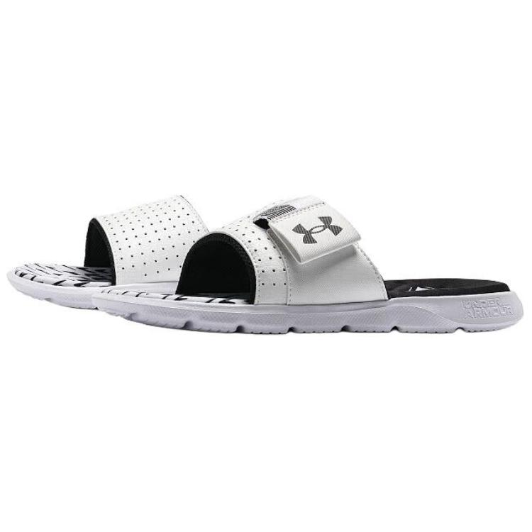 Under Armour Comfortable Versatile Slide Sandals Unisex Footwear Black White 3027252-100