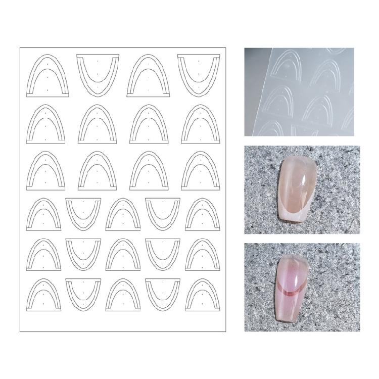 Innovative Nail Stickers Nail Stencils Decals For Personalizing Looks Quick Setups Vibranted Colors Safe For Daily Use