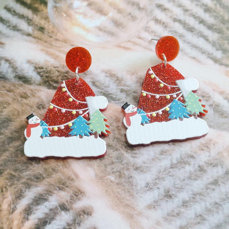 

Christmas Earrings: Santa Hat, Candy Cane, Tree & Geometric Designs
