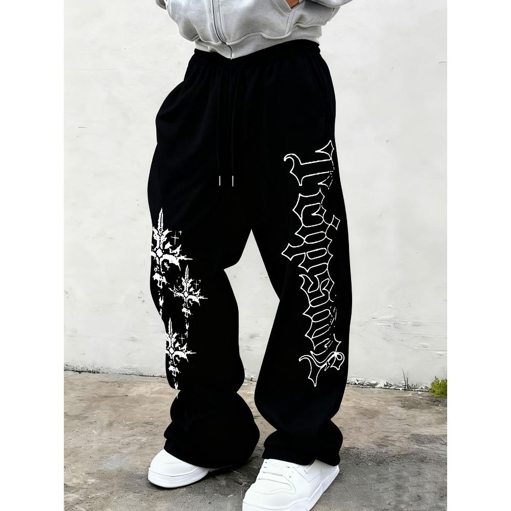 Men s Versatile Solid Color Drawstring Loose Casual Sports Pants, Spring and Autumn Men s Outdoor Home Casual Long Pants S