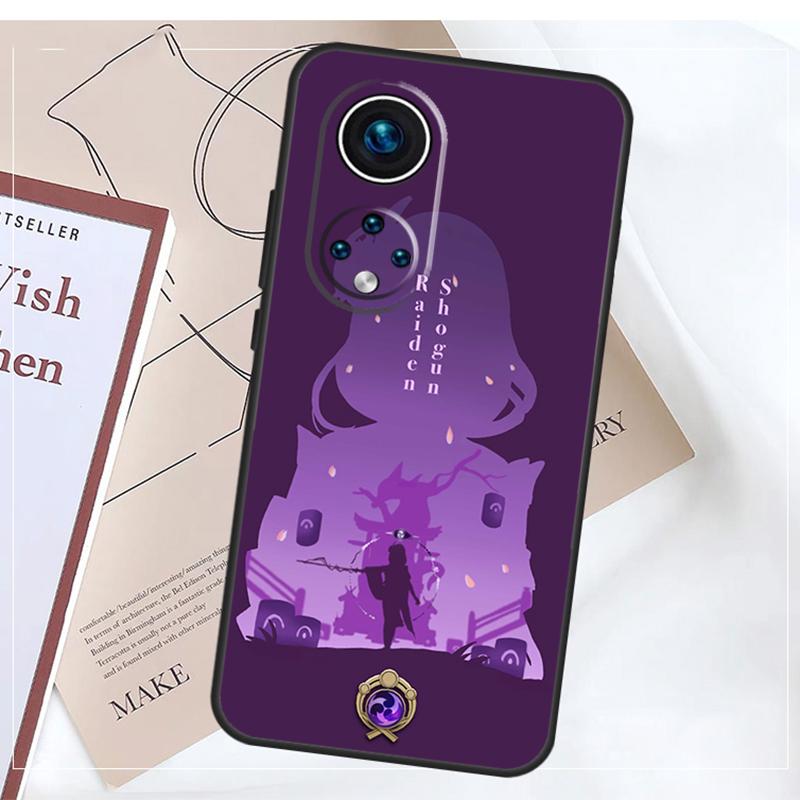 Genshin Impact Raiden Shogun Case For Honor Magic 8 7 5 6 Pro X9a X9b X9c X9d X8b X8c Win RT 50 70 90 200 400 Pro Cover