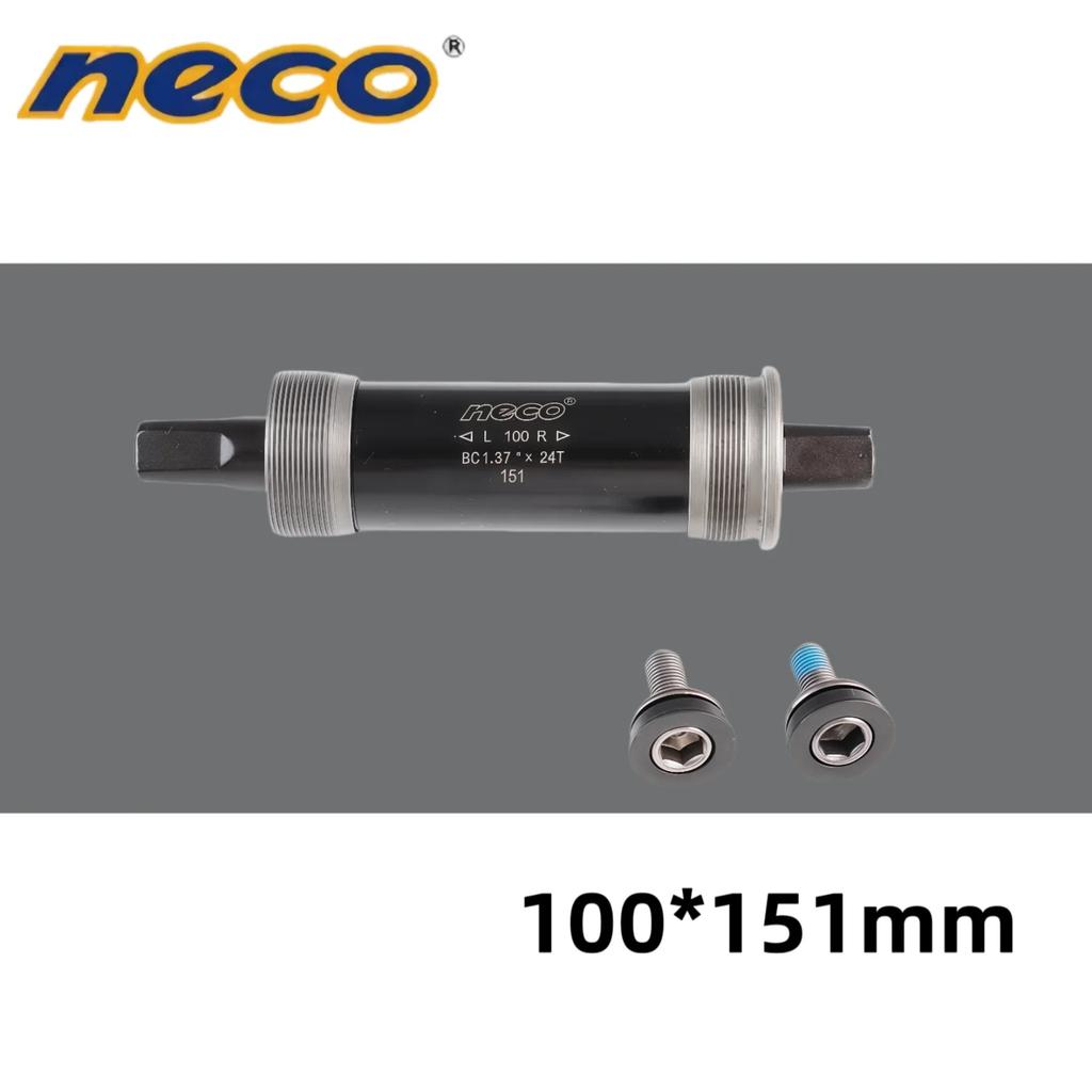 Neco Ebike Fat MTB Bici Movimento Centrale Quadrato Bicicletta Foro Quadrato 100 Conico Filettato Cuscinetto Sigillato Asse Centrale Vuoto 151/159.5/164mm