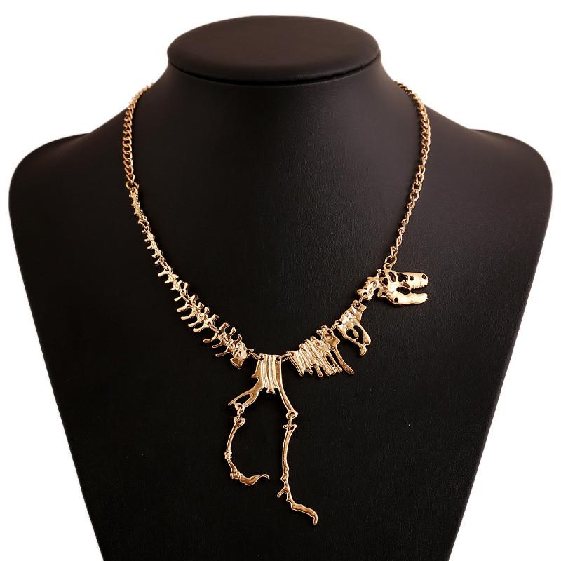 Personalized Dinosaur Skeleton Necklace With Alloy Material For Decor Daily