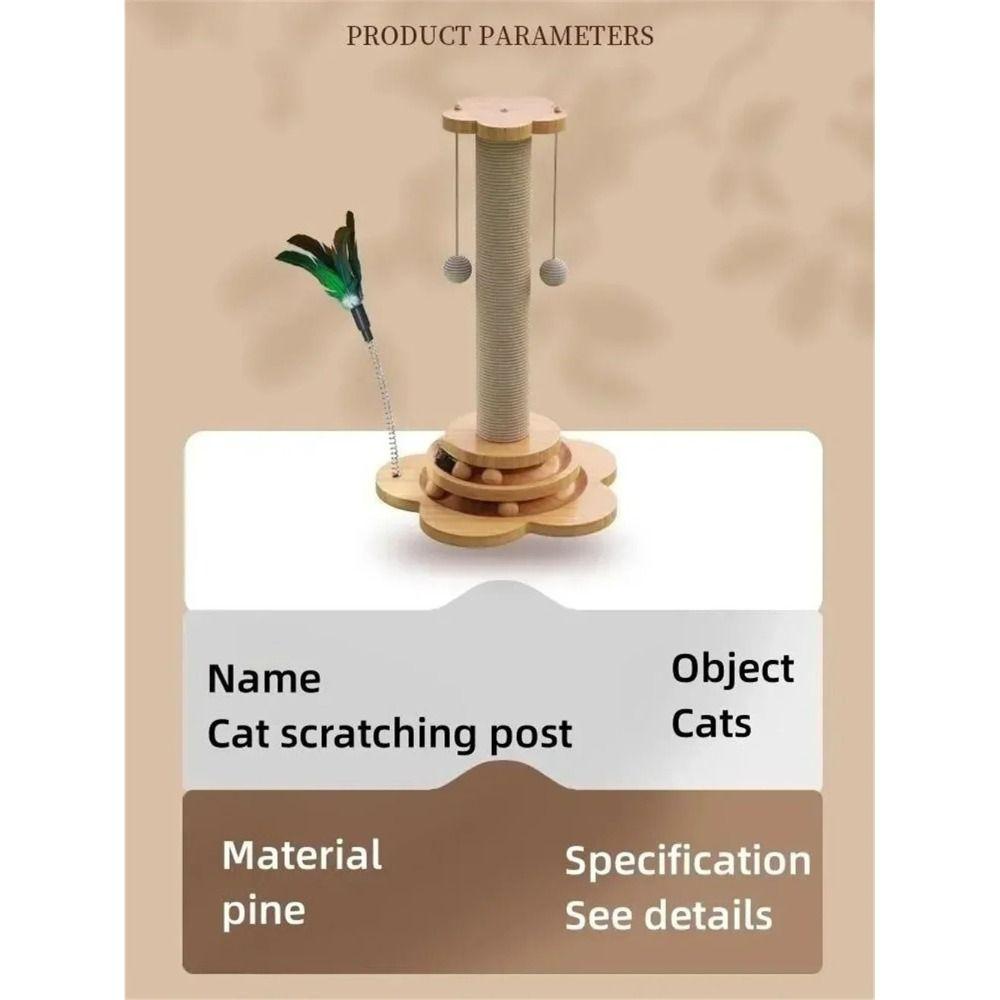 Sisal Scratching Board Cat Scratcher Cat Supplies Cat Turntable New Funny Cat Stick